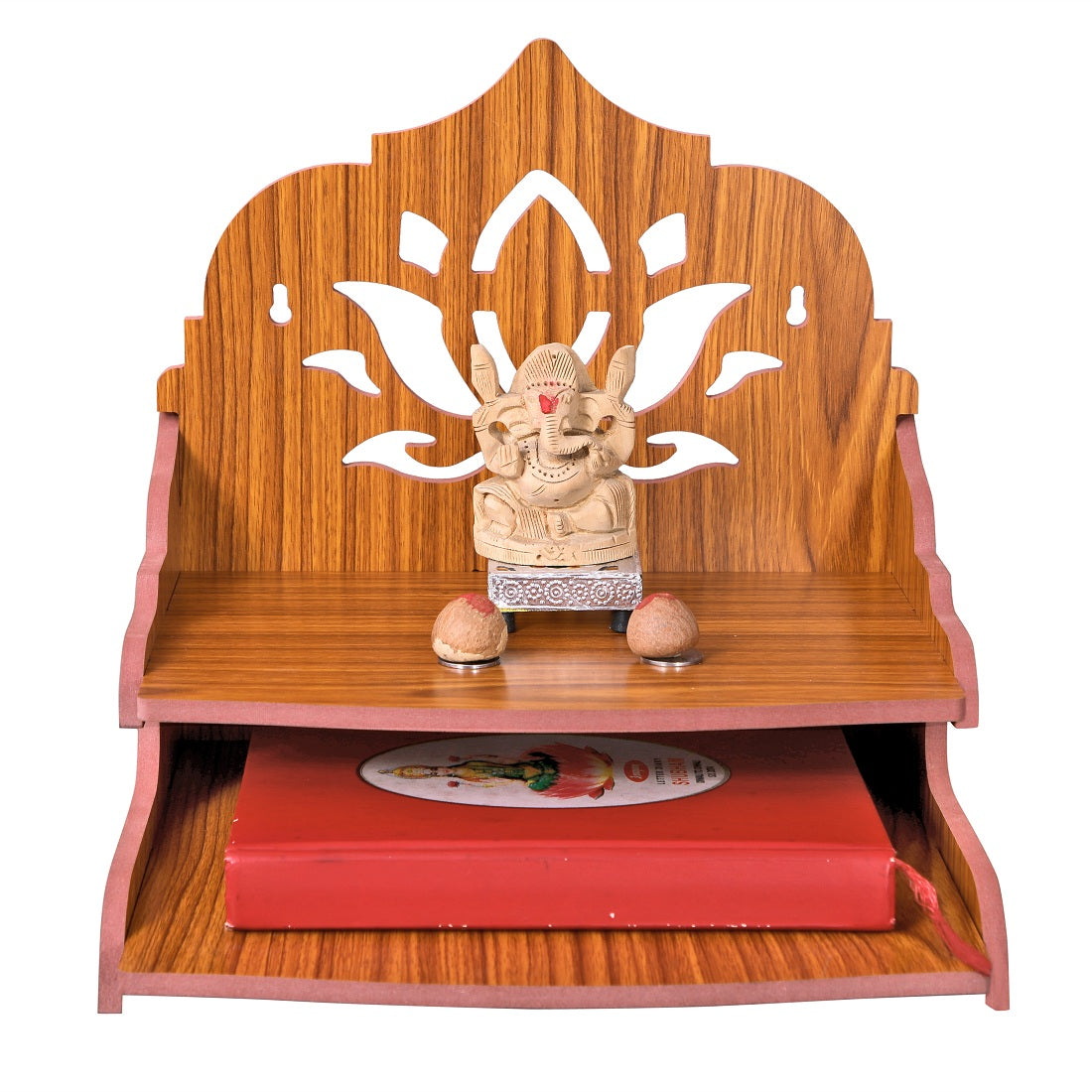 Beautiful MDF Wooden Temple, Home Wall Mounted