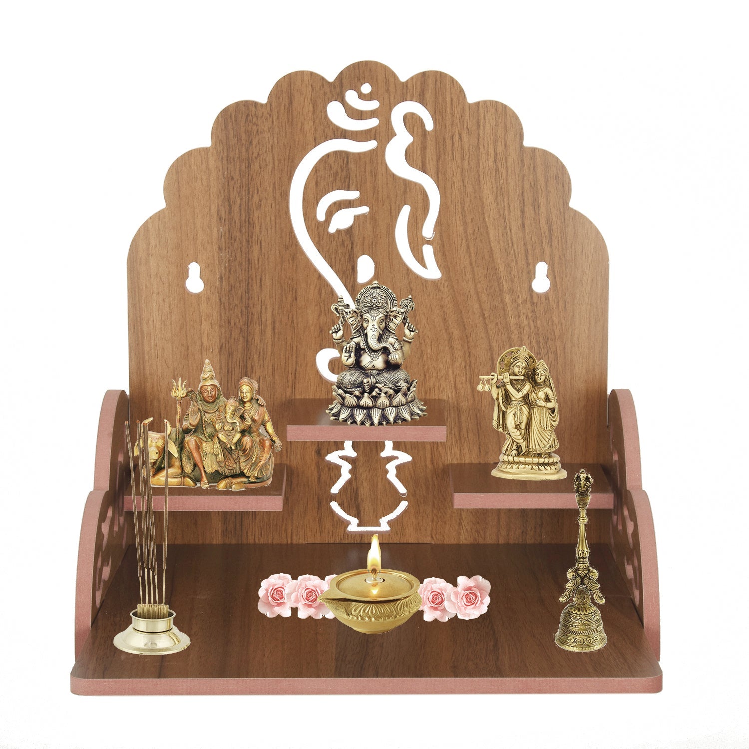 Wooden Wall Mounted Hanging Temple